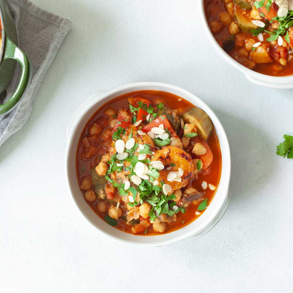 Chickpea tagine with apricots