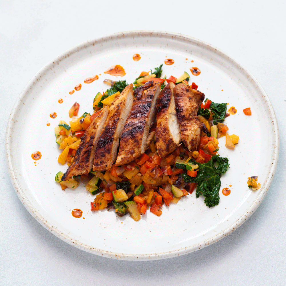 Harrisa chicken and vegetables